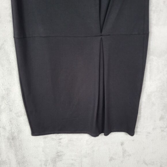 Eileen Fisher Short Shift Dress Black Size XS Cap Sleeve Ballet Neck LBD New - Picture 2 of 16